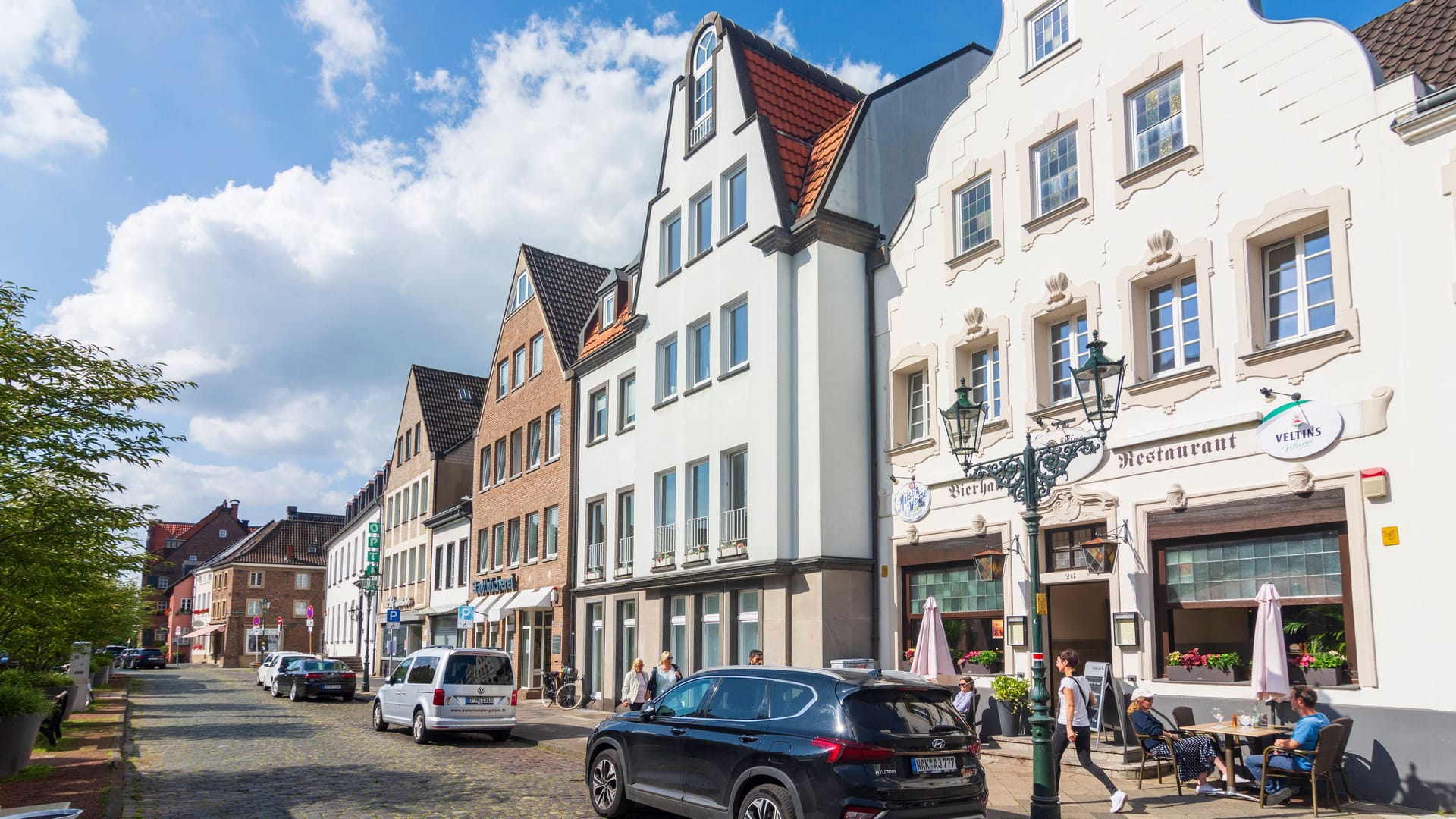 Stadtzentrum von Kaiserswerth (Archivbild): Der Ort ist bekannt für seine gut erhaltenen Barockhäuser.