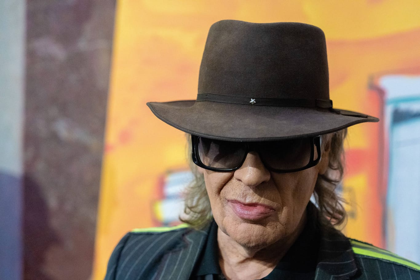 Udo Lindenberg Bundesratspräsident Peter Tschentscher eröffnete am 2. März 2023 eine Ausstellung mit Bildern von Udo Lindenberg. Berlin Berlin