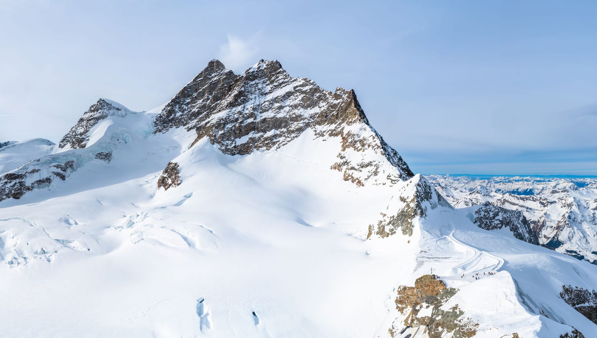 Blick auf die Jungfrau.