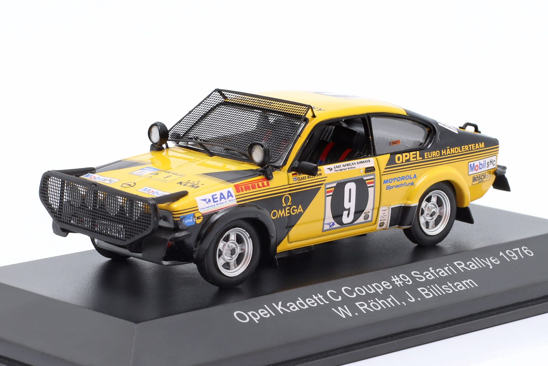 Gewinner Kategorie D: '76 Opel Kadett C "East African Safari Rallye" Walter Röhrl/Claes Billstam, Minichamps.