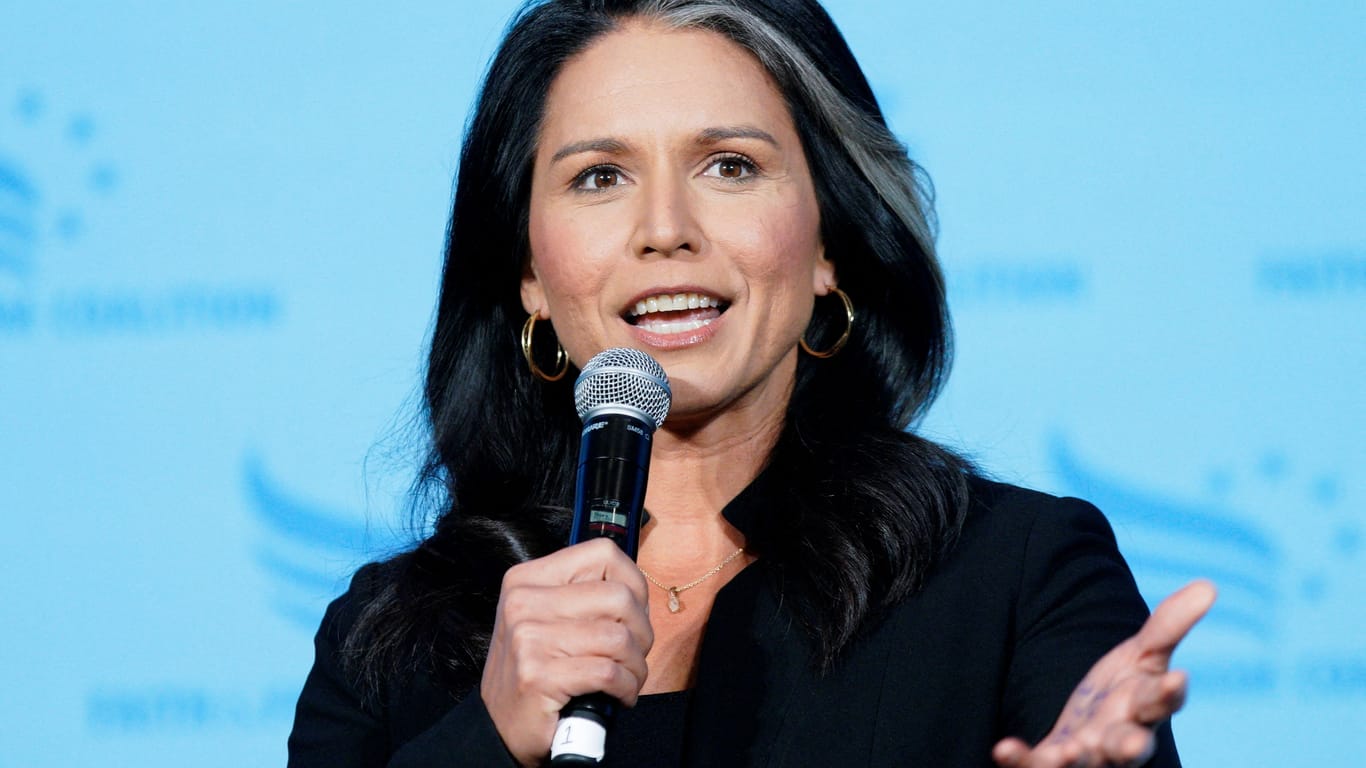 Gabbard bei der Konferenz für "Glauben und Freiheit" in Iowa.