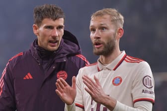 Leon Goretzka (l.) und Konrad Laimer: Der frühere Schalker Profi könnte plötzlich wichtig werden.