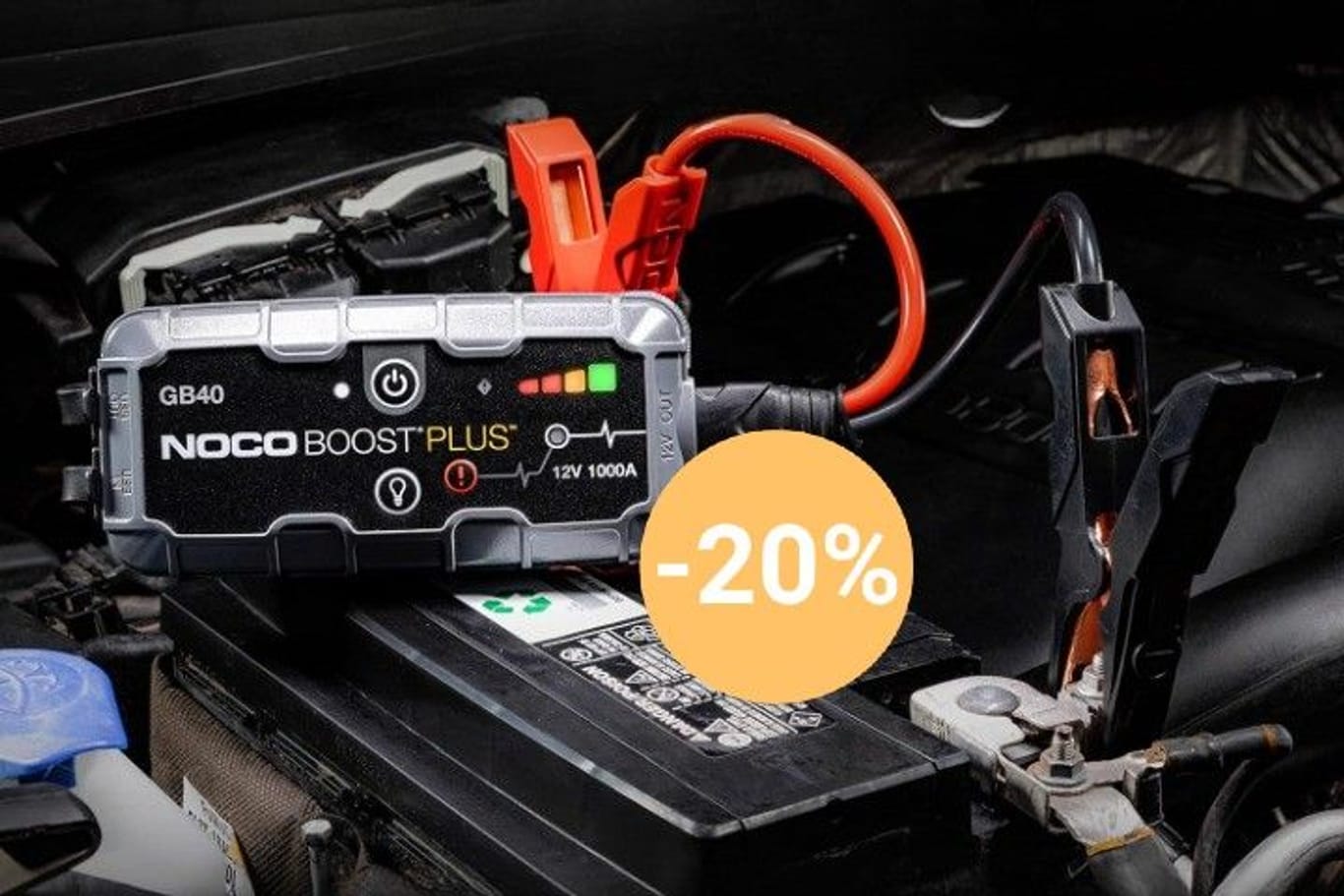 Black-Friday-Angebot: Das Auto-Starthilfegerät ist tragbare Ladegerät-Powerbank, Batterie-Booster und LED-Taschenlampe in einem.