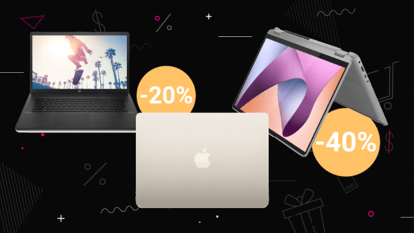 Neben dem MacBook von Apple gibt es am Black Friday auch günstigere Laptops im Angebot: Das sind unsere Empfehlungen.