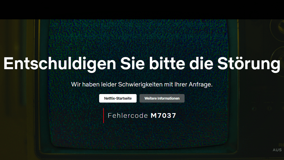 Störungsmeldung während des Kampfes zwischen Mike Tyson und Jake Paul beim Streaminganbieter Netflix.