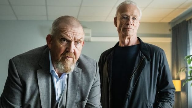 "Tatort: Siebte Etage": Die Kölner Kommissare Schenk (Dietmar Bär, l) und Ballauf (Klaus J. Behrendt, M) ermitteln im Rotlichtmilieu.