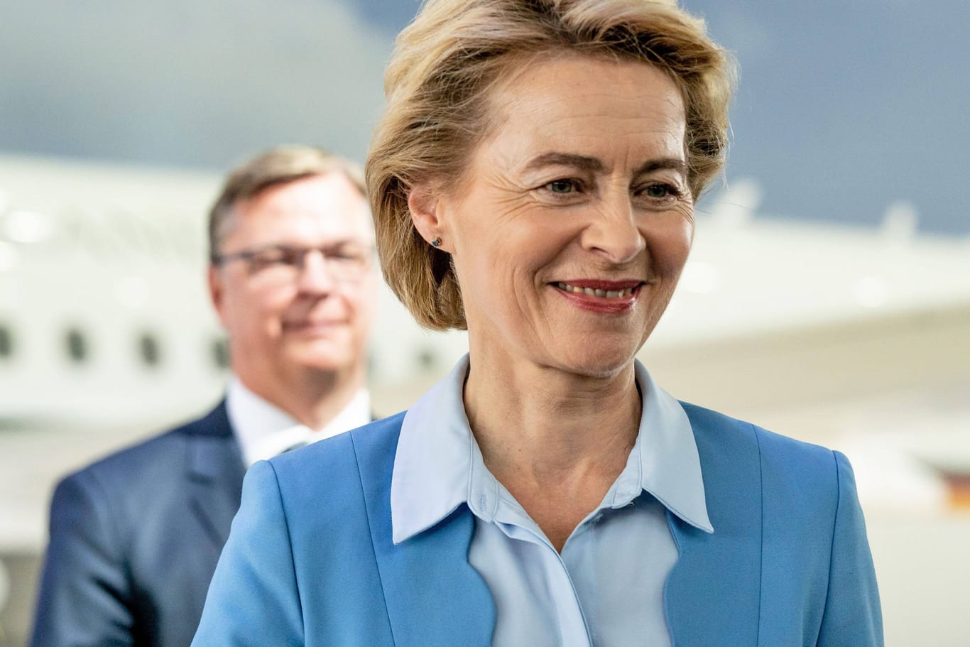 Übergabe eines Airbus A319 Missionsflugzeug für Mission Open Sky und Flugbereitschaft an die Bundeswehr in Anwesenheit der Bundesminsterin Ursula von der Leyen -