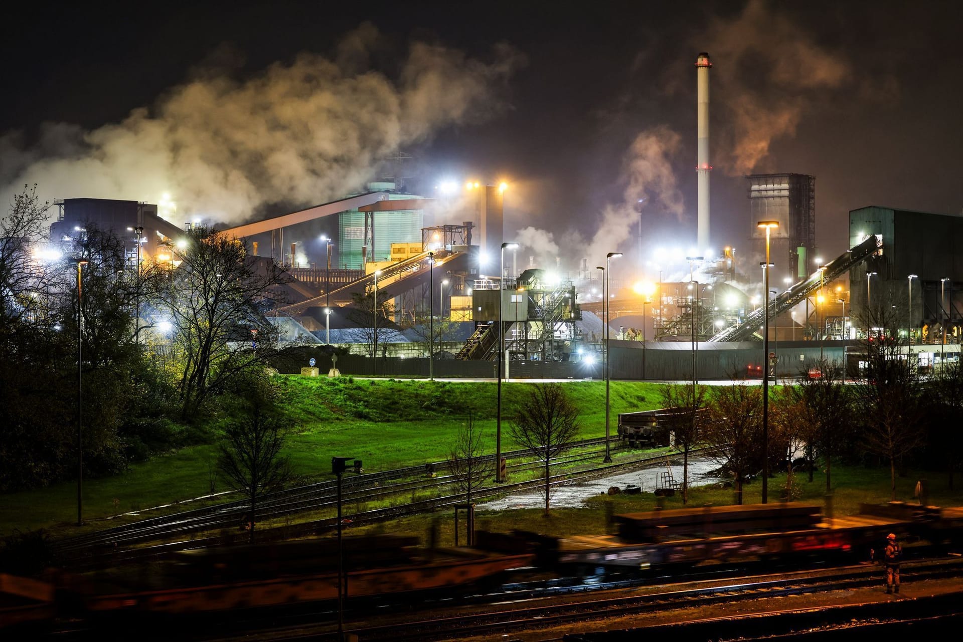 Krupp-Werksgelände in Duisburg.