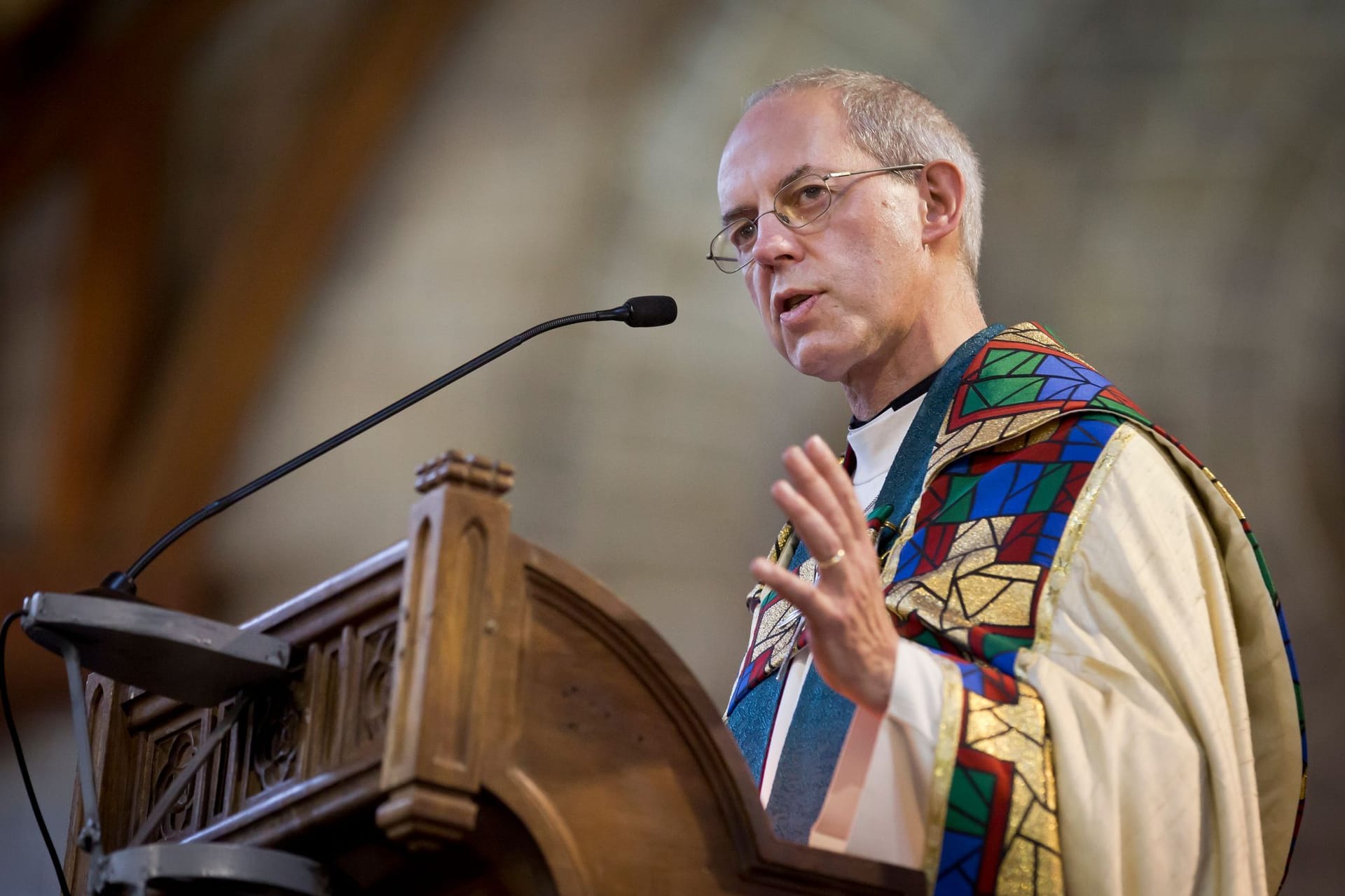 Justin Welby, der Erzbischof von Canterbury (Archivbild): Am Dienstag trat er zurück.