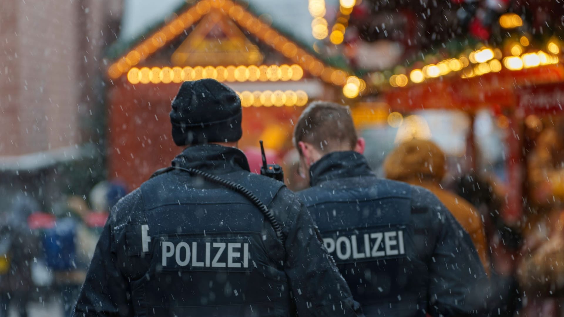 Polizeipräsenz auf Weihnachtsmarkt