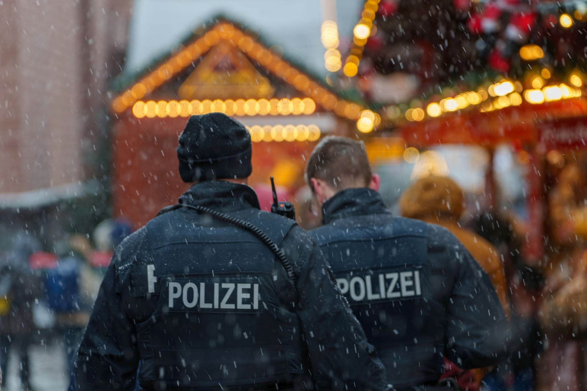 Polizeipräsenz auf Weihnachtsmarkt