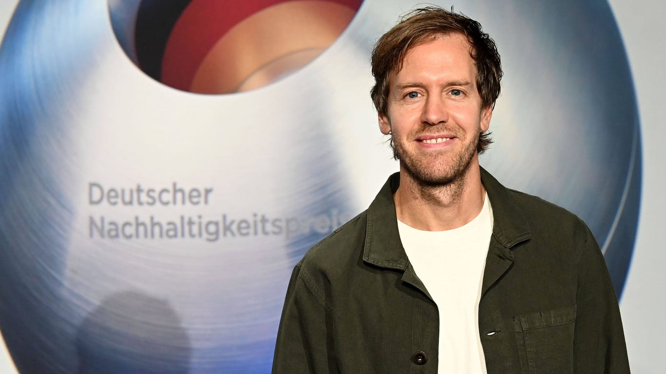 Sebastian Vettel beim Deutschen Nachhaltigkeitspreis im November 2023.