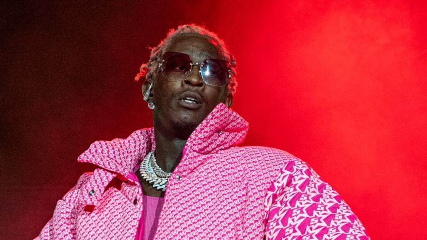 US-Rapper Young Thug tritt am vierten Tag des Lollapalooza-Musikfestivals im Grant Park in Chicago auf.