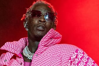 US-Rapper Young Thug tritt am vierten Tag des Lollapalooza-Musikfestivals im Grant Park in Chicago auf.