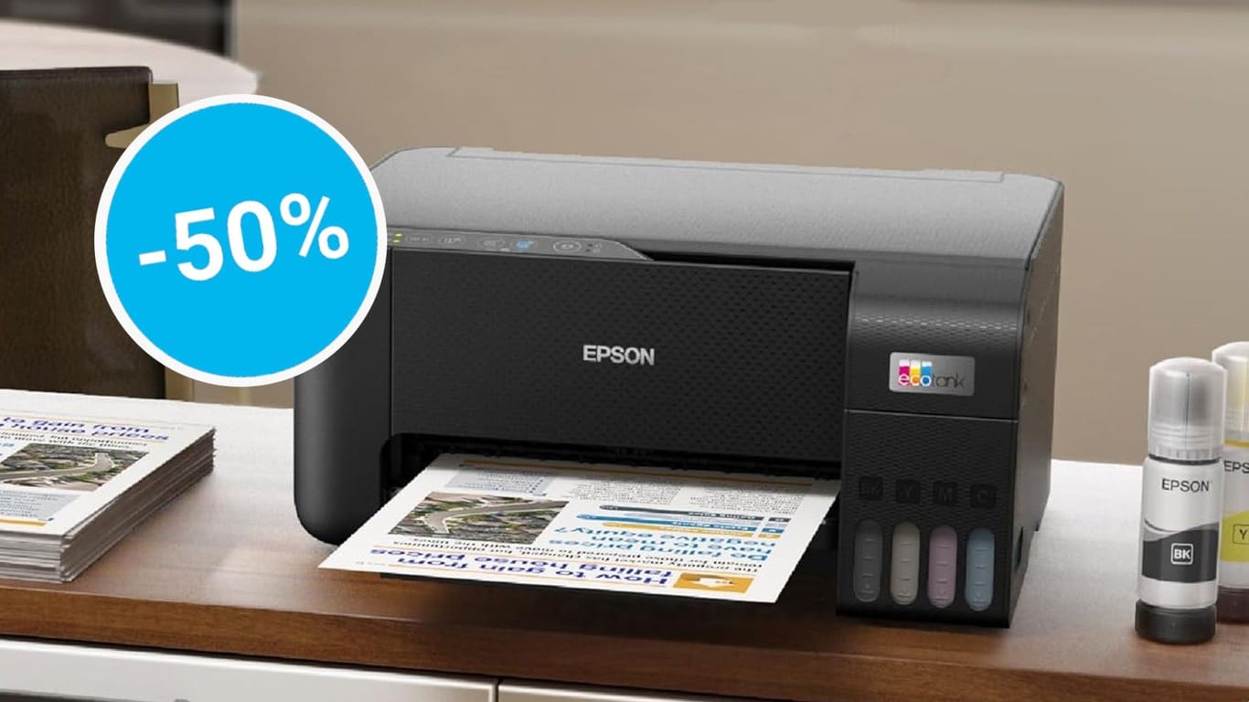 50 Prozent Rabatt bei Aldi: Der Discounter verkauft einen Multifunktionsdrucker von Epson günstig wie nie zuvor.