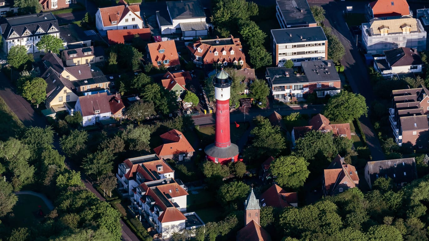 Der Leuchtturm auf Wangerooge: Die Trauungen auf der Insel sind sehr beliebt.