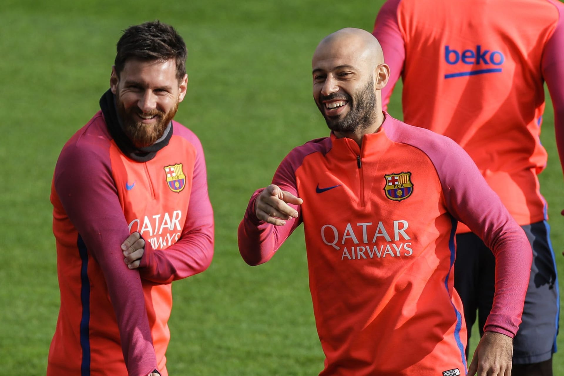 Lionel Messi und Javier Mascherano