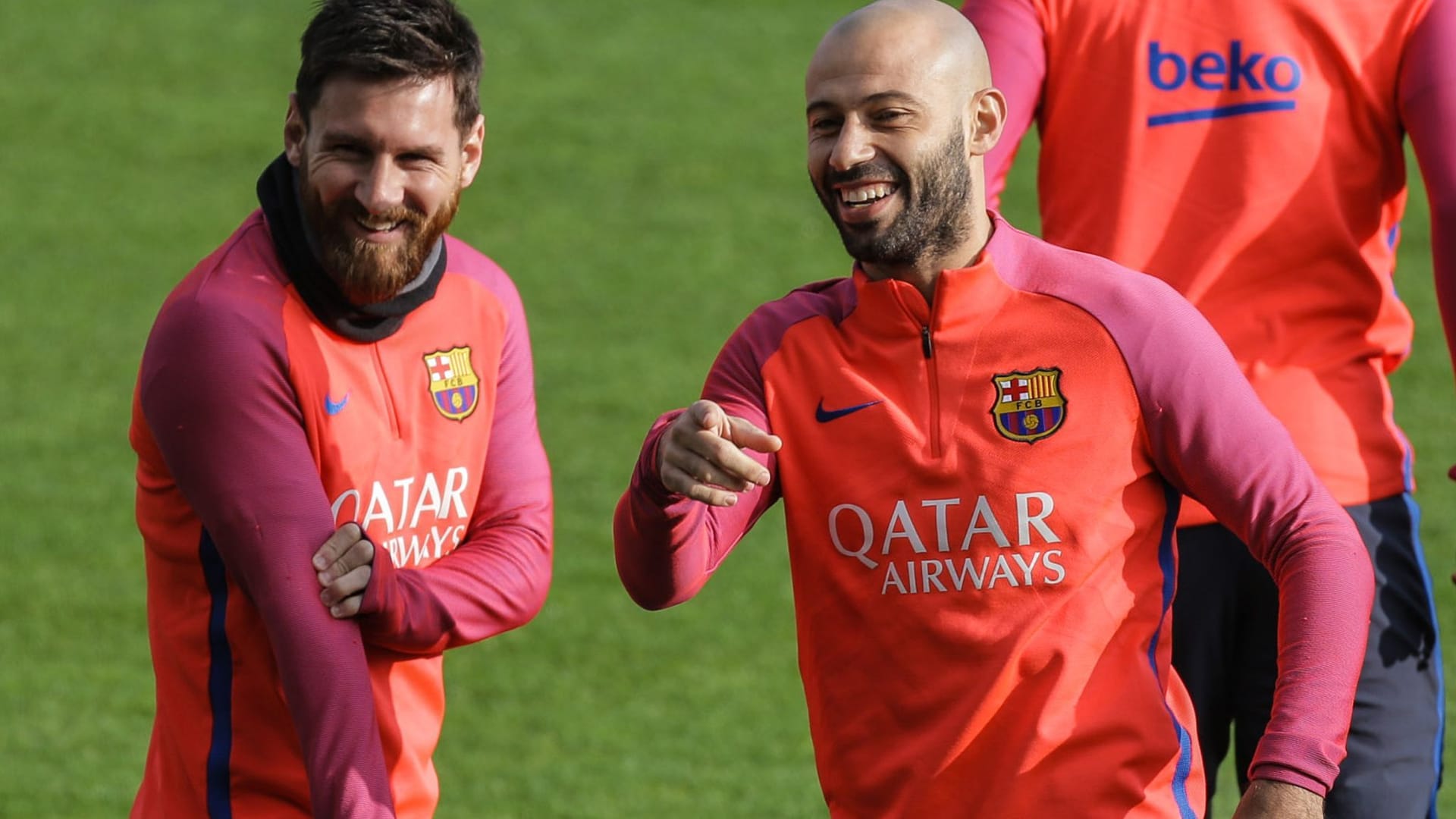 Lionel Messi und Javier Mascherano