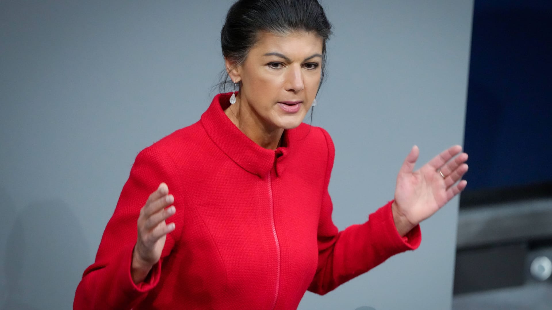 Sahra Wagenknecht im Bundestag (Archivbild): Sie würde gerne schon jetzt Gesetze der Ampelkoalition rückgängig machen.