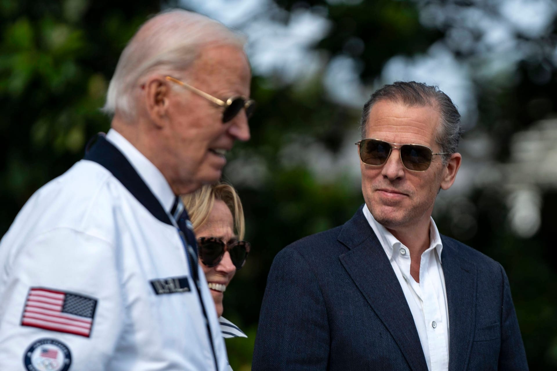 US-Präsident Joe Biden mit seinem Sohn Hunter (r.) und Schwester Valerie Biden Owens (M.).