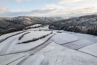 Schneefälle in Baden-Württemberg