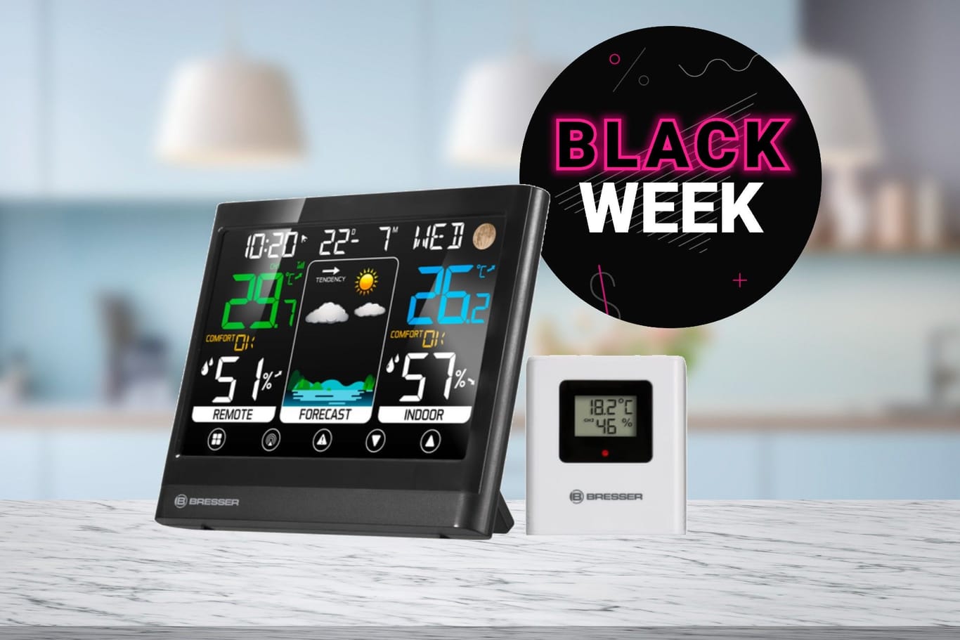 Black-Friday-Woche bei Amazon: Der Onlineriese bietet eine vielseitige Wetterstation zum Rekordpreis an.