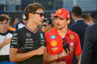 George Russell und Charles Leclerc