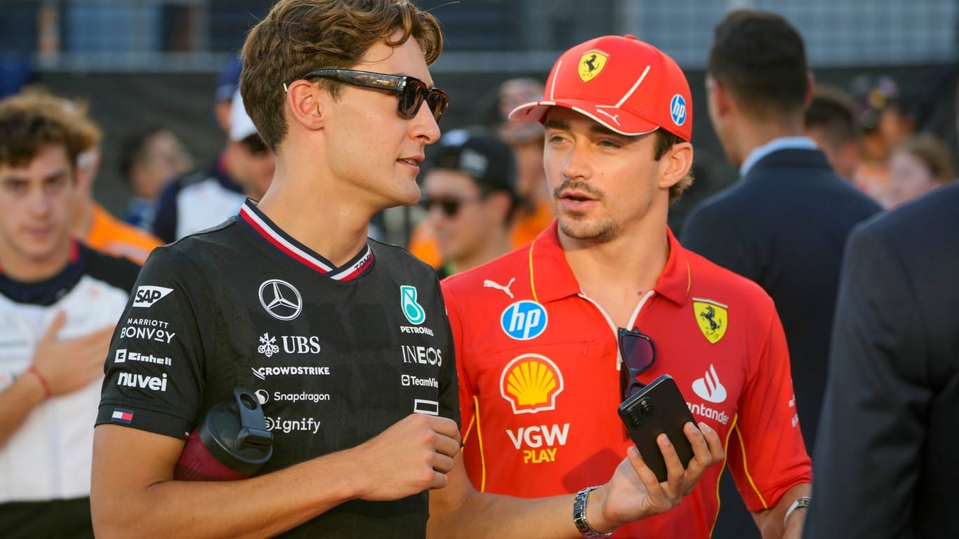 George Russell und Charles Leclerc