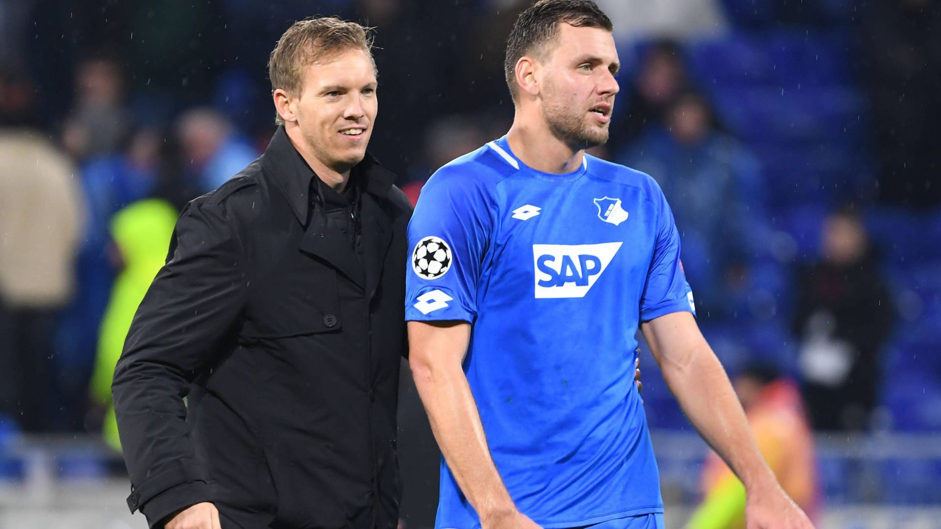 Julian Nagelsmann und sein Schützling im November 2018 bei der TSG Hoffenheim.