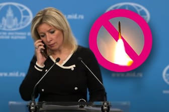 Berichte über Interkontinentalraketen: Maria Sacharowa erhält per Telefon die Anweisung, nichts darüber zu sagen.