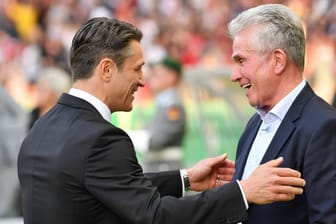 Niko Kovač (l.) und Jupp Heynckes: Beide trainierten einst den FC Bayern.