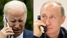 Joe Biden (l) und Wladimir Putin: Zwischen Washington und Moskau besteht seit Jahrzehnten eine direkte Verbindung.