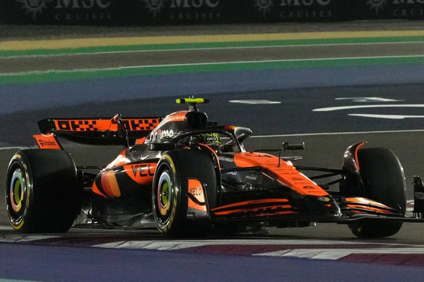 Lando Norris: Er präsentiert sich in Katar in guter Form.