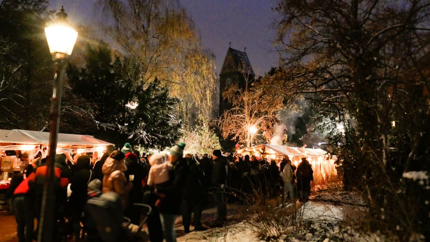 Der Lichtenrader Lichtermarkt im Jahr 2023.