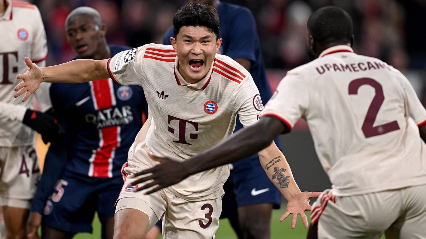 Min-jae Kim: Der Südkoreaner köpfte Bayern mit seinem Tor zum Sieg gegen Paris Saint-Germain.