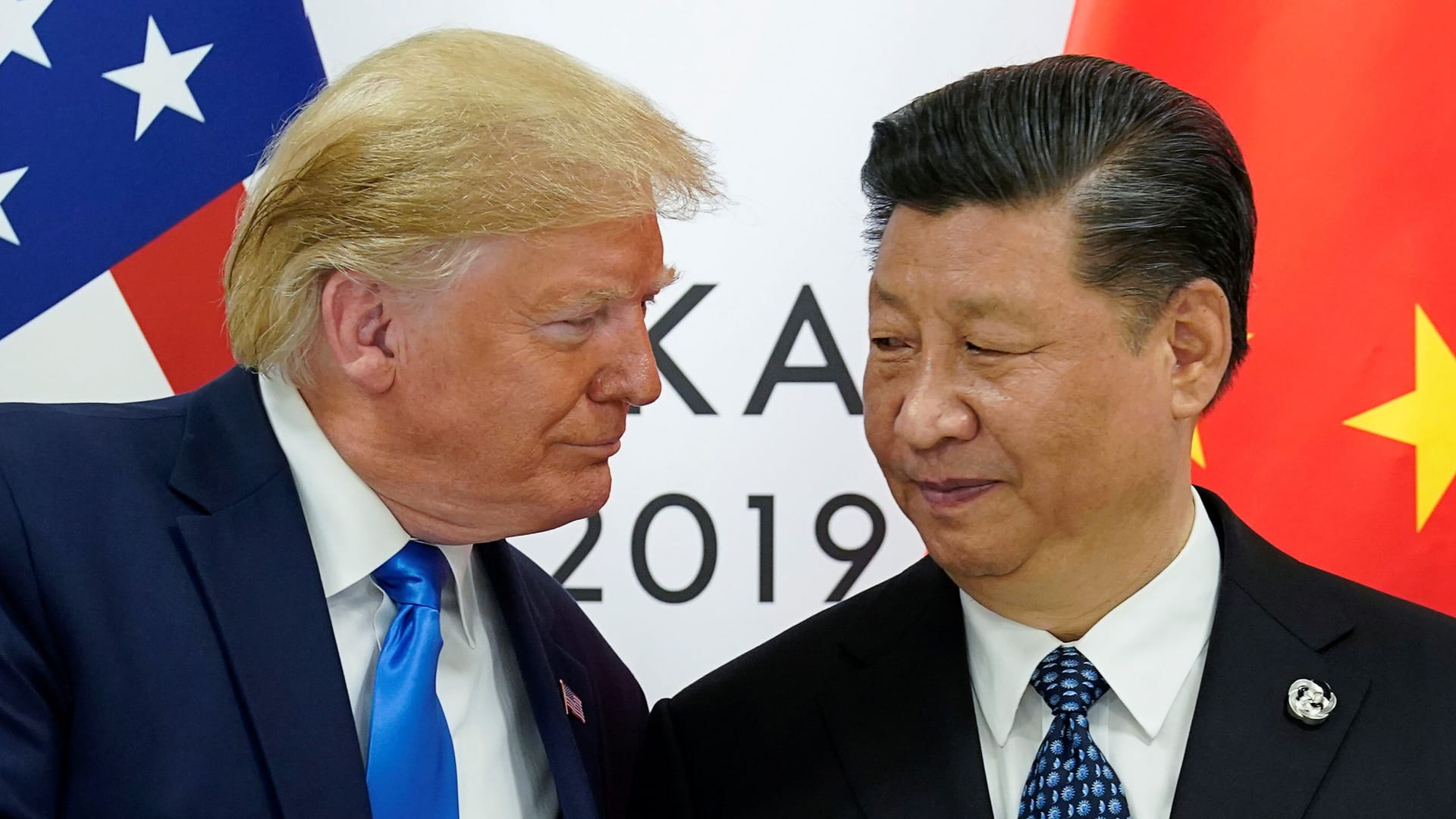 US-Präsident Trump und Chinas kommunistischer Führer Xi jinping bei einem treffen im Jahr 2019.