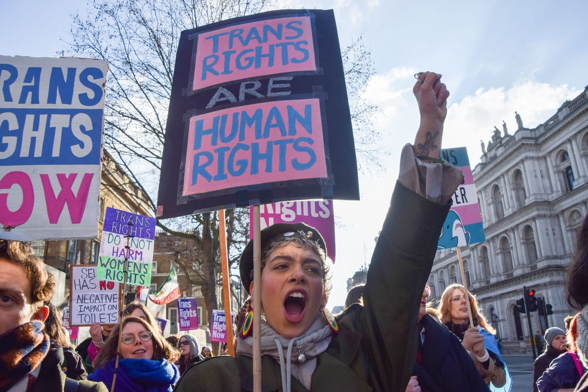 Trans-Rechte-Protest in London