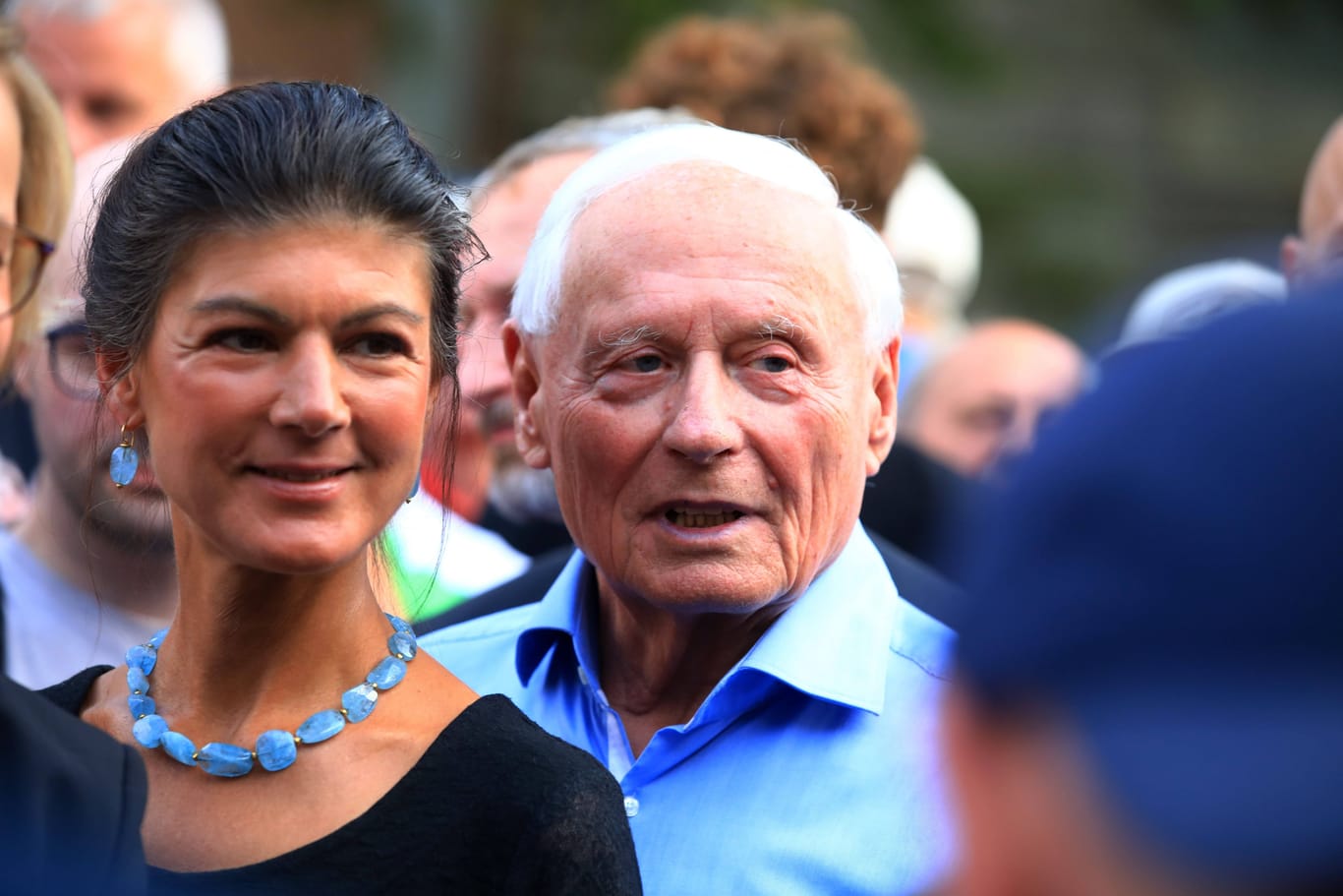 Sahra Wagenknecht mit Oskar Lafontaine: Die BSW-Gründerin betreibt Destruktion, sagt Jan C. Behrends.