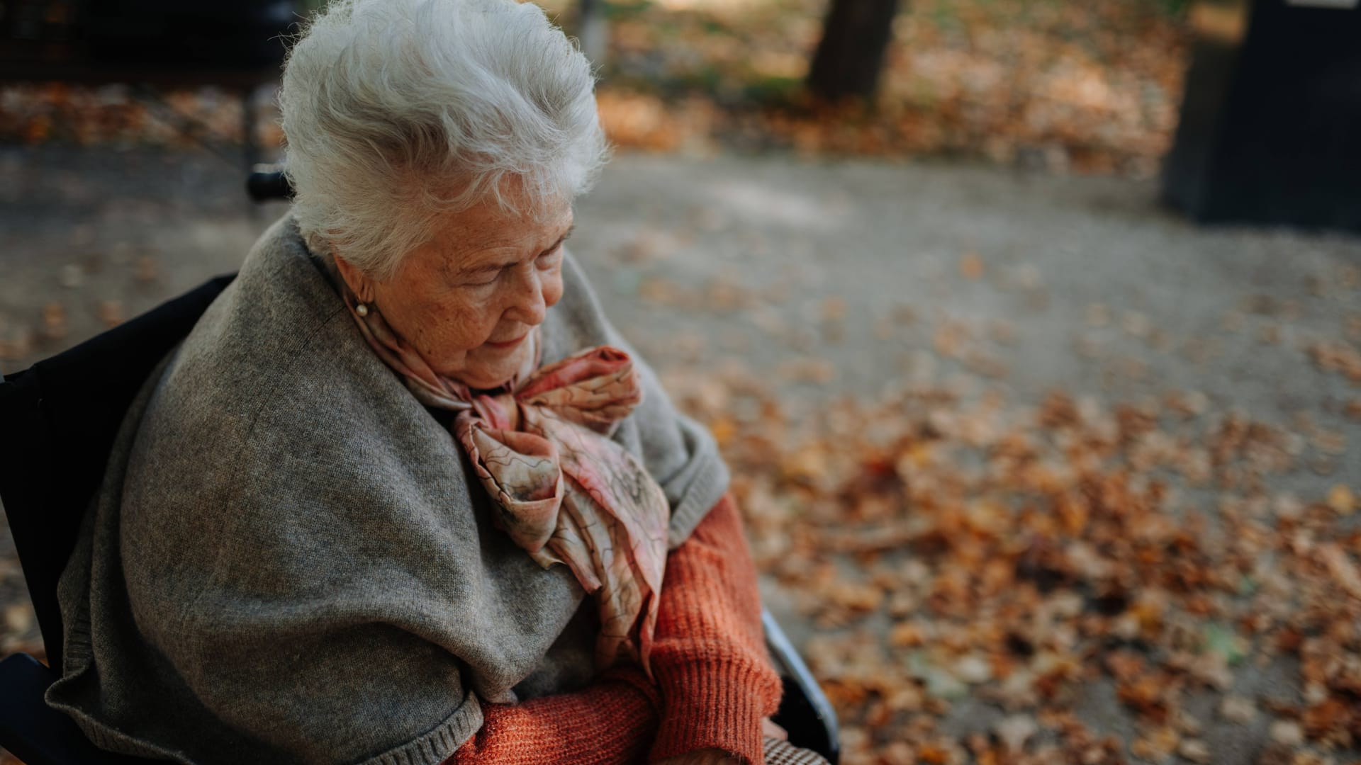 Eine Seniorin auf einer Parkbank: Immer wieder werden Familien und Angehörige Opfer von Erbschleicherei.