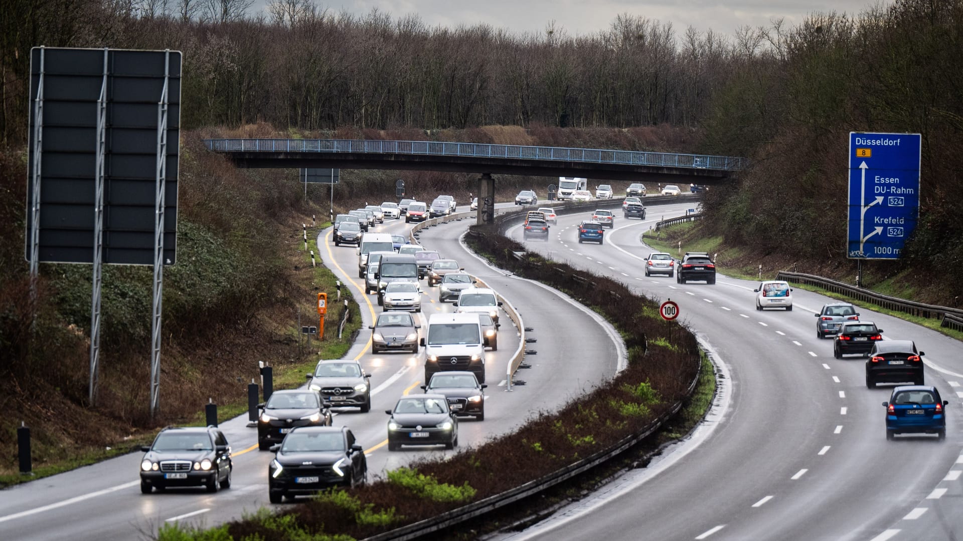 Verkehr auf der A59. (Symbolfoto)