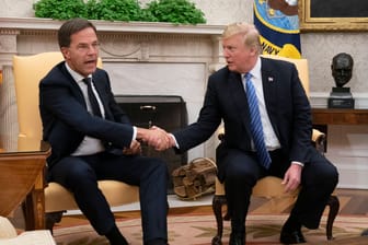 Mark Rutte (l.), damals noch niederländischer Regierungschef, und Donald Trump bei einem Treffen im Weißen Haus im Jahr 2018.