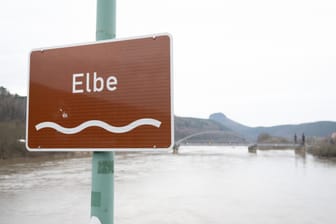 Hochwasser in Sachsen - Bad Schandau