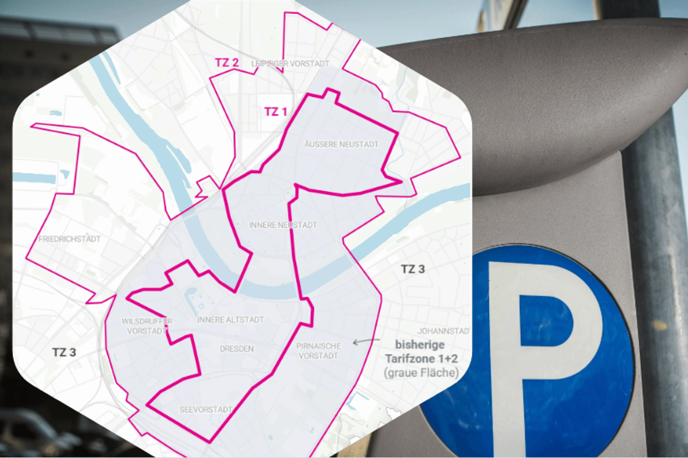 So sollen die Tarifzonen in Dresden ausgeweitet werden: Im Ostragehege soll dann nicht mehr kostenlos geparkt werden können.
