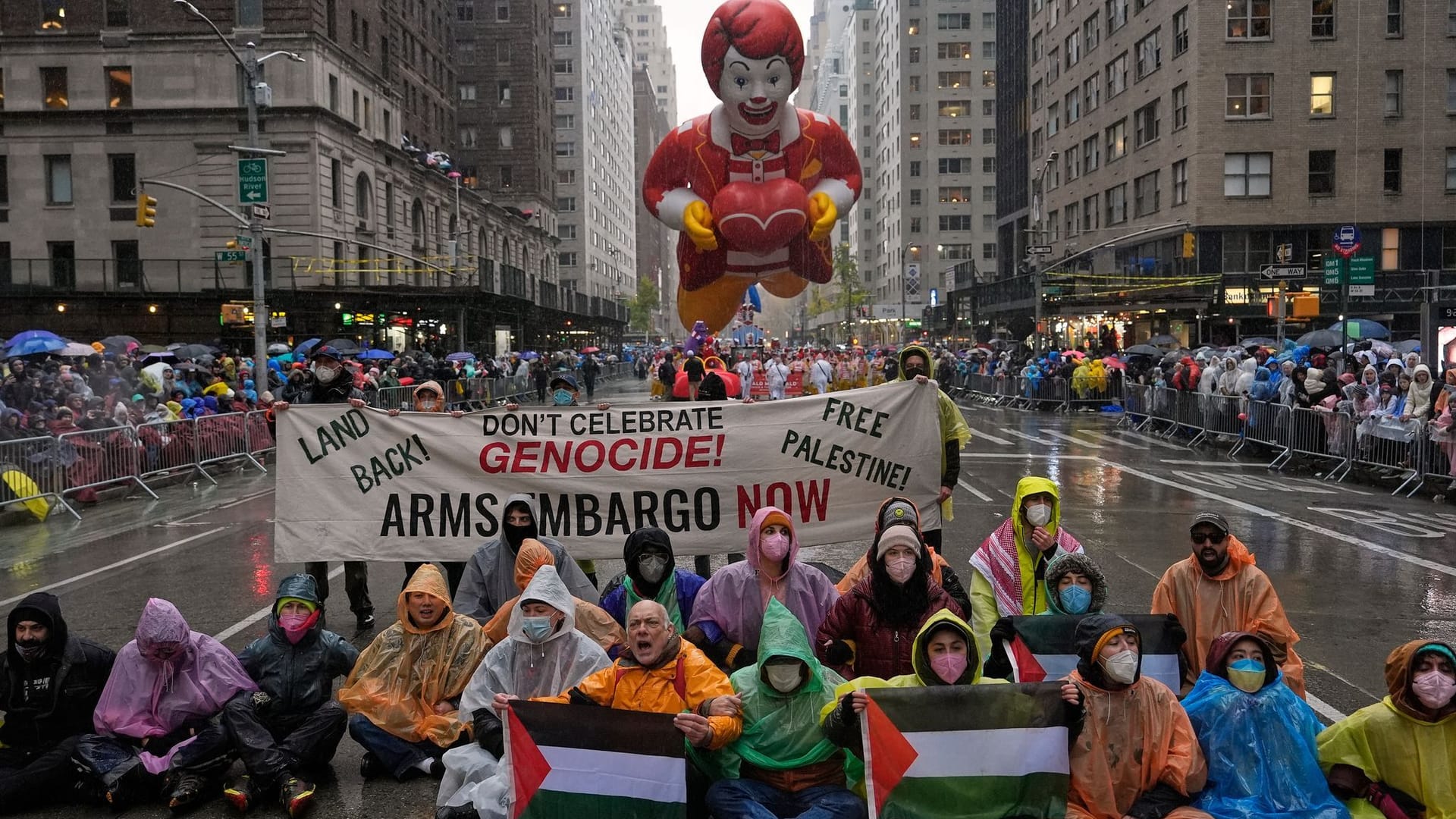 Proteste bei Thanksgiving-Parade in New York