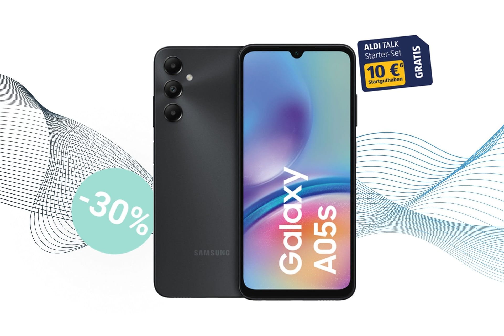 Smartphone-Schnäppchen: Das Samsung Galaxy A05s ist beim Discounter aktuell besonders günstig.