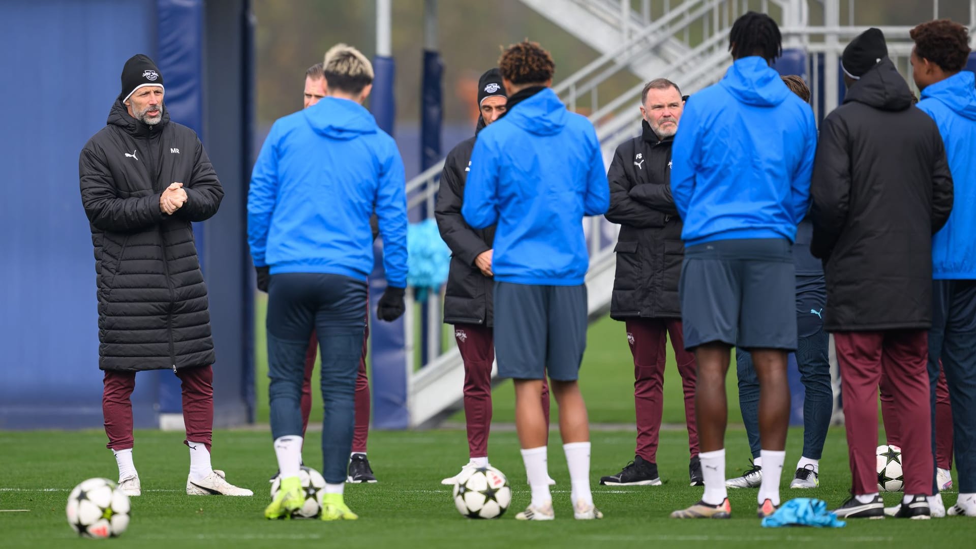 Vor dem Spiel Celtic Glasgow - RB Leipzig