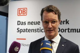 NRW-Ministerpräsident Hendrik Wüst (CDU) am Mittwoch in Dortmund.