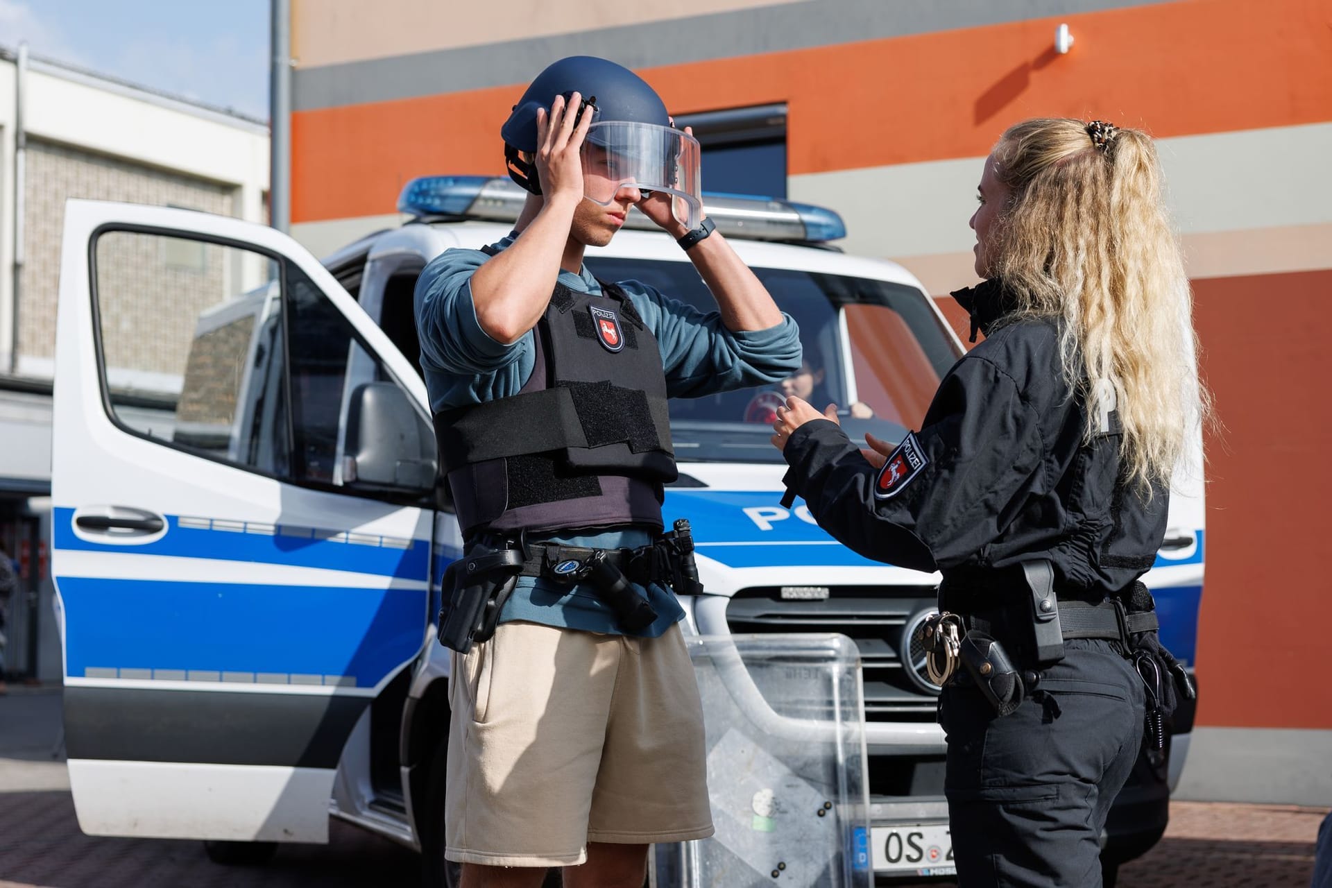 Recruiting-Action der Polizei