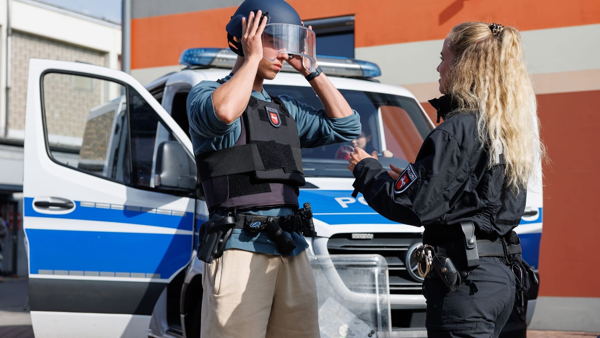 Recruiting-Action der Polizei