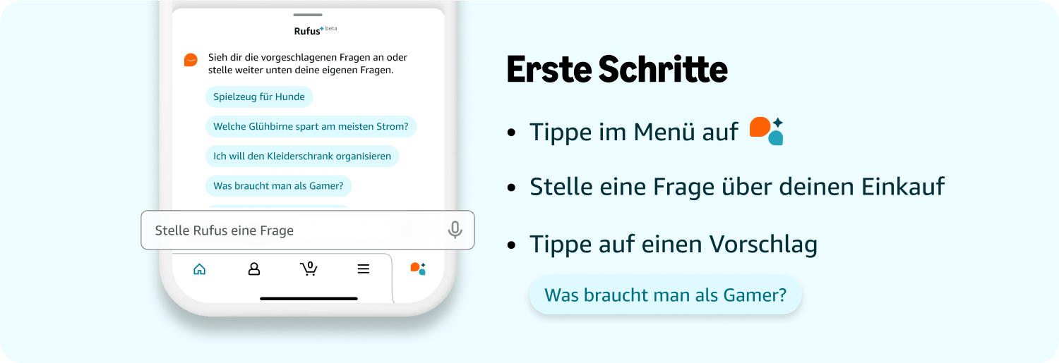 KI-Assistent Rufus: Amazons neuer digitaler Einkaufsberater soll Kunden bei der Kaufentscheidung helfen.